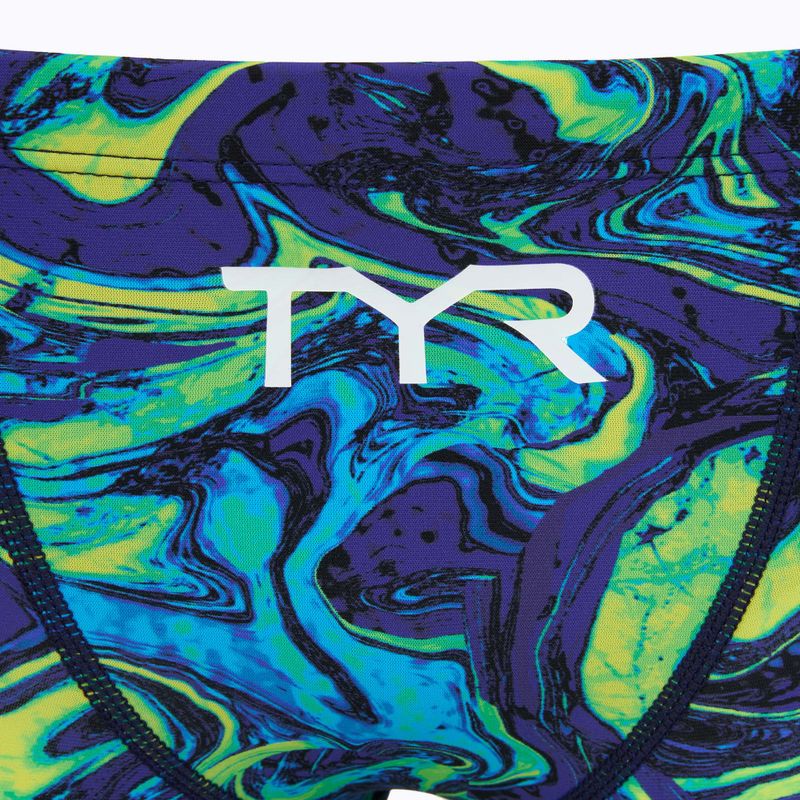 Jammer-uri de înot pentru bărbați TYR Thresher Jammer Hyperblitz blue/green 3
