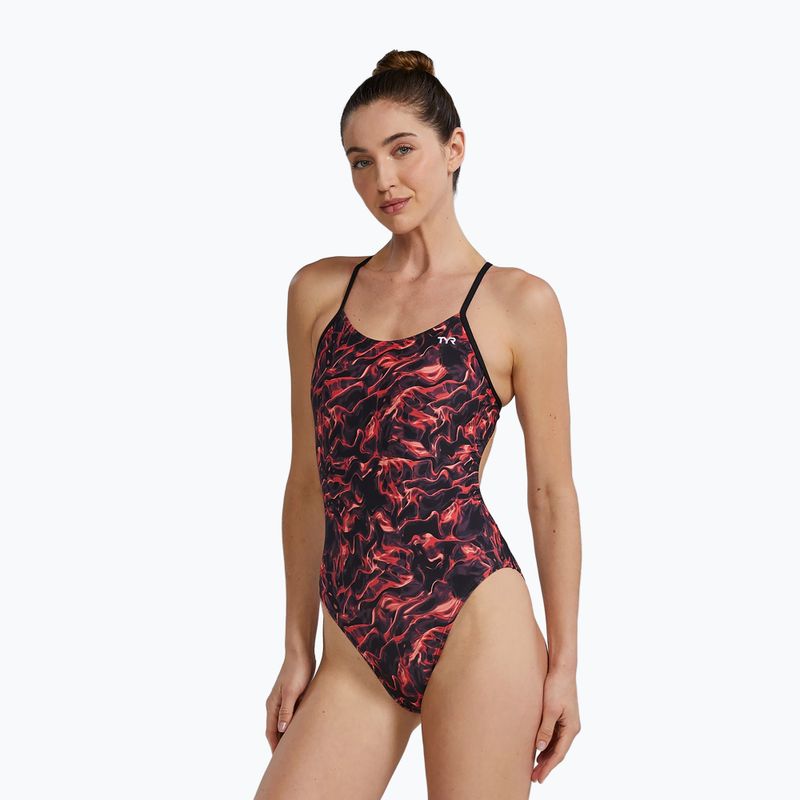 Costum de baie pentru femei dintr-o piesă TYR Durafast Elite Energia Cutoutfit red 4
