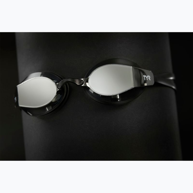 Ochelari de înot TYR Blackops 140 Ev Racing Mirrored silver/black/black 5