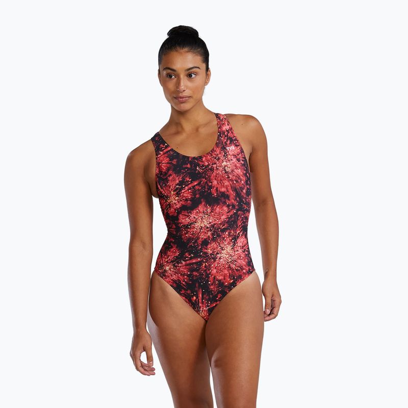 Costum de baie pentru femei dintr-o piesă TYR Durafast Elite Radiant Flare Maxfit red