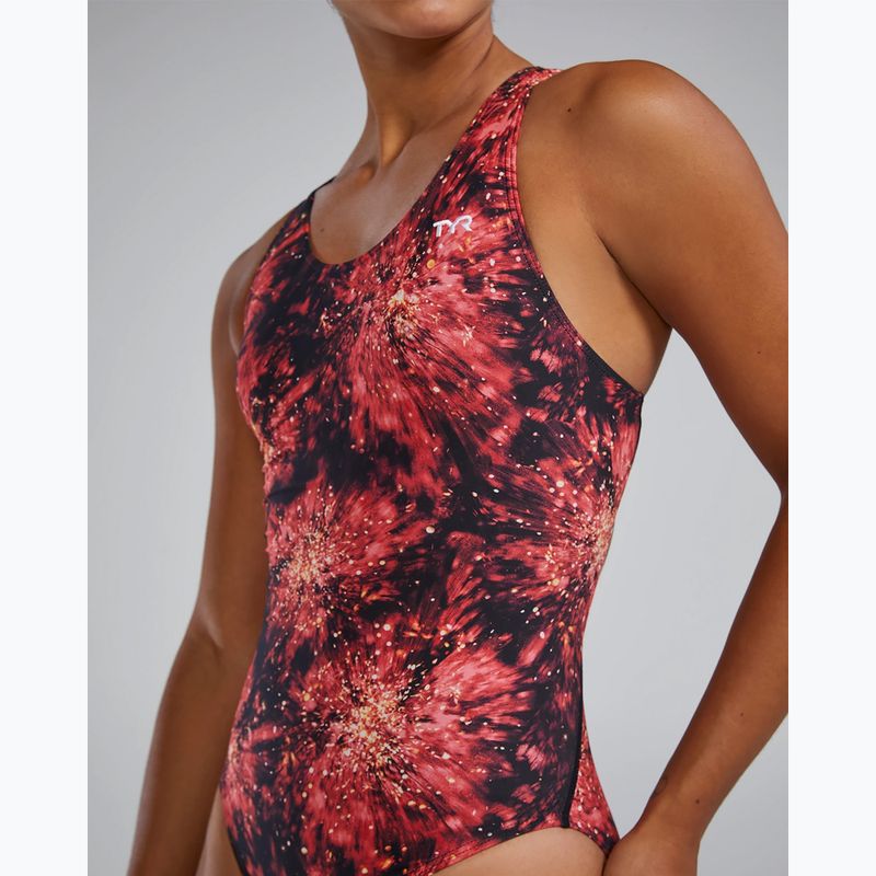Costum de baie pentru femei dintr-o piesă TYR Durafast Elite Radiant Flare Maxfit red 5