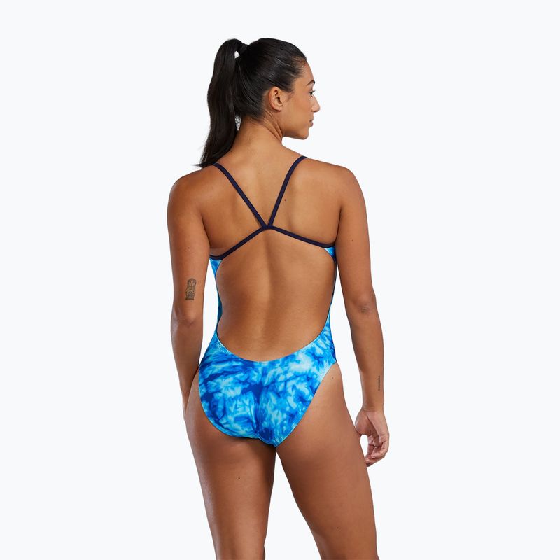 Costum de baie pentru femei dintr-o piesă TYR Durafast Elite Azultec Cutoutfit ocean blue 2