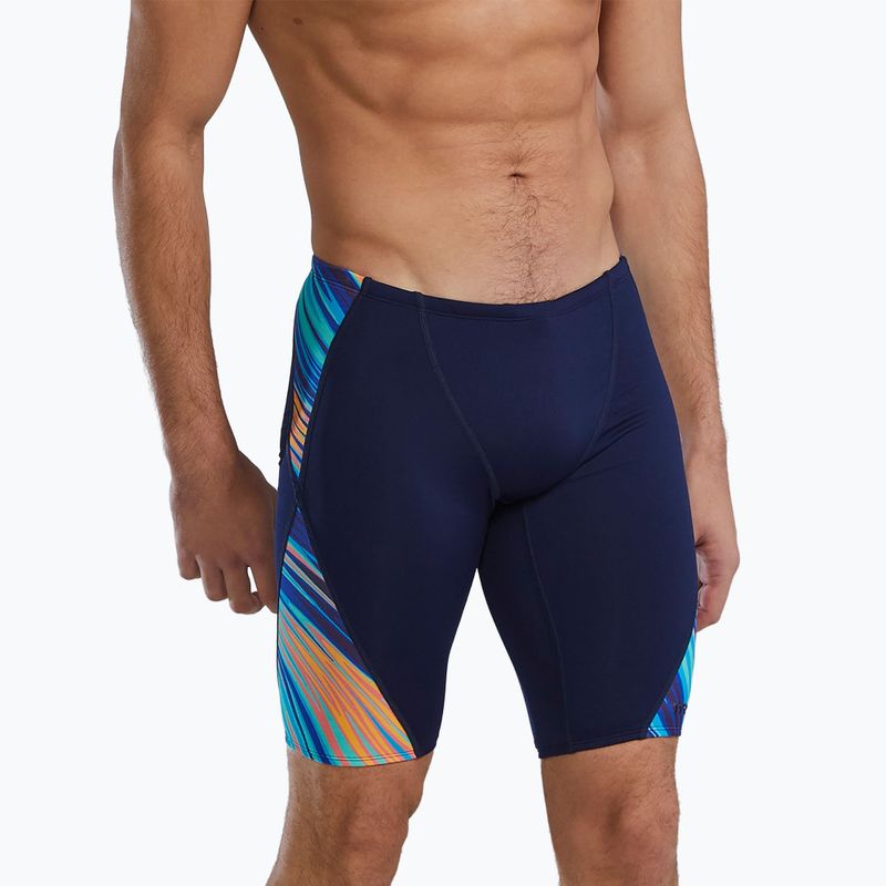 Boxeri de înot pentru bărbați TYR Durafast Elite Riptidal Jammer teal/orange 8