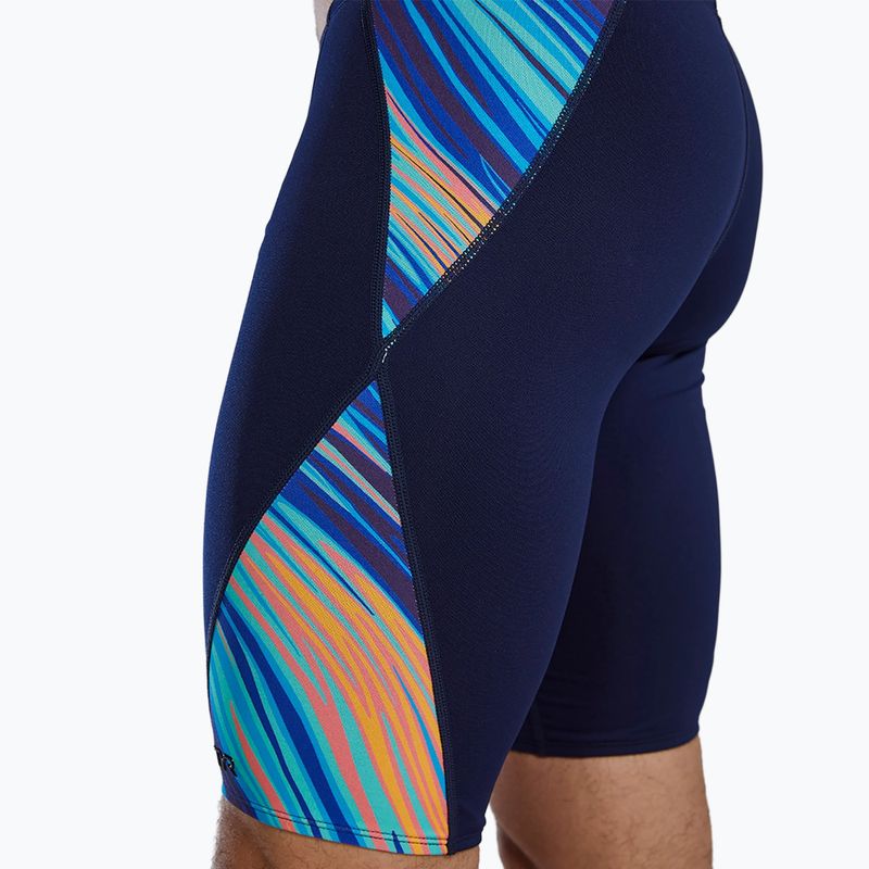 Boxeri de înot pentru bărbați TYR Durafast Elite Riptidal Jammer teal/orange 11
