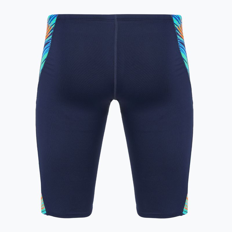 Boxeri de înot pentru bărbați TYR Durafast Elite Riptidal Jammer teal/orange 2