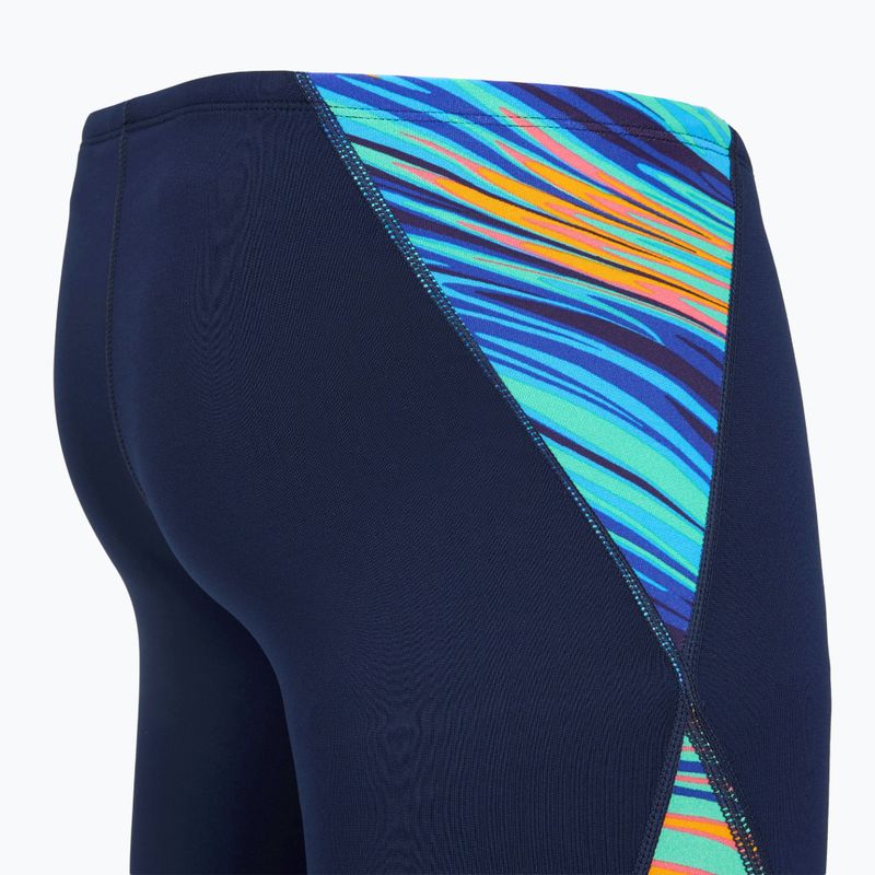 Boxeri de înot pentru bărbați TYR Durafast Elite Riptidal Jammer teal/orange 4