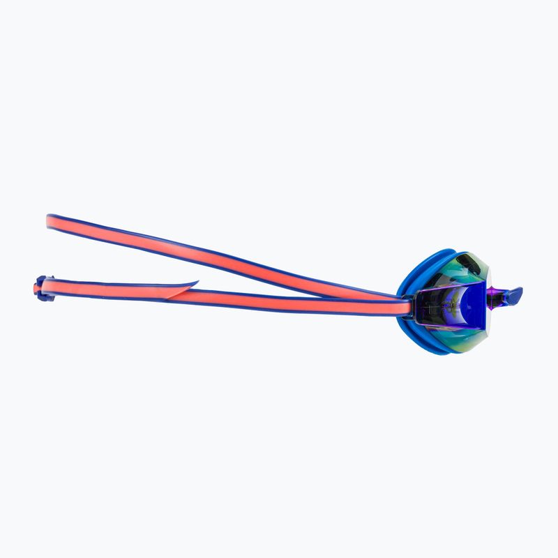 Ochelari de înot pentru femei TYR Blackops 140 Ev Racing Mirrored blue/coral 3