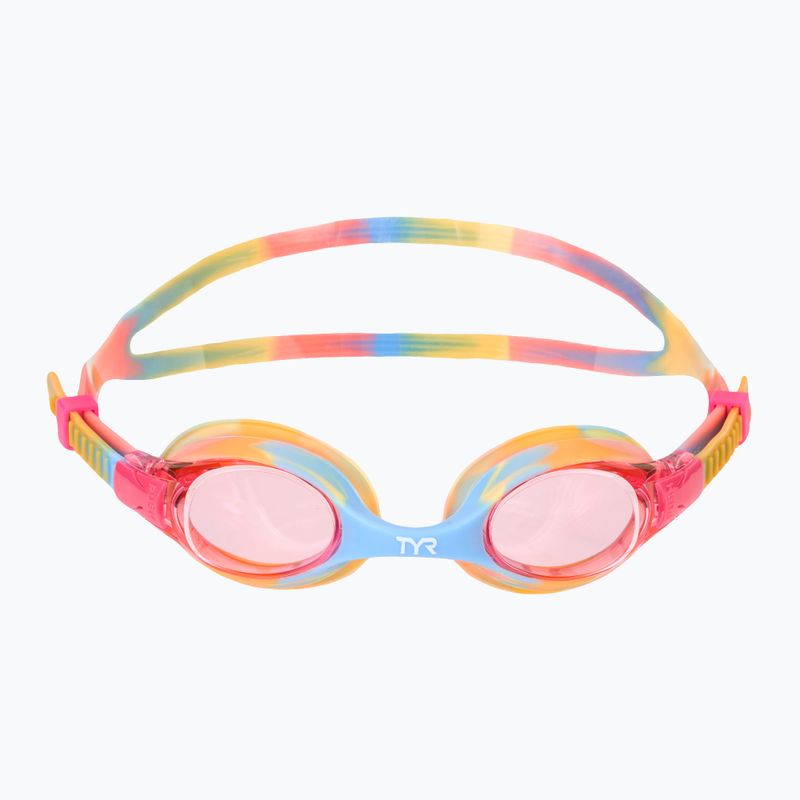 Ochelari de înot pentru copii TYR Swimple Tie Dye Non-Mirrored pink/orange/yellow 2