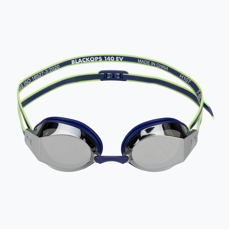 Ochelari de înot TYR Blackops 140 Ev Racing Mirrorednavy/lime 2