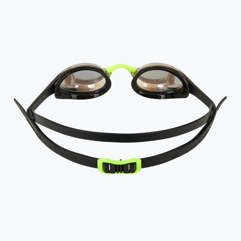 Ochelari de înot TYR Tracer-X Elite Racing Mirrored black/lime 4