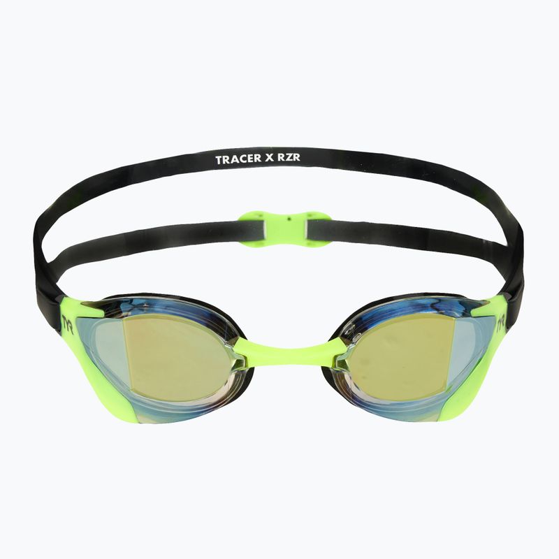 Ochelari de înot TYR Tracer-X RZR Mirrored limelight 2