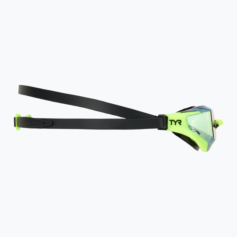 Ochelari de înot TYR Tracer-X RZR Mirrored limelight 3