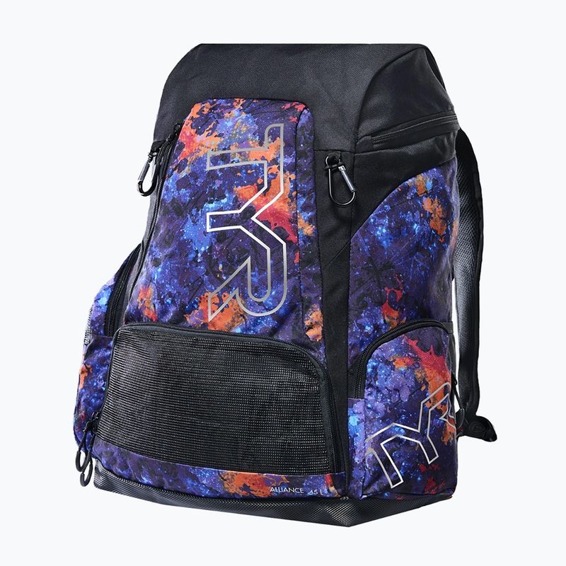 Rucsac de înot Tyr Alliance Montipora Printed 45 l purple/orange