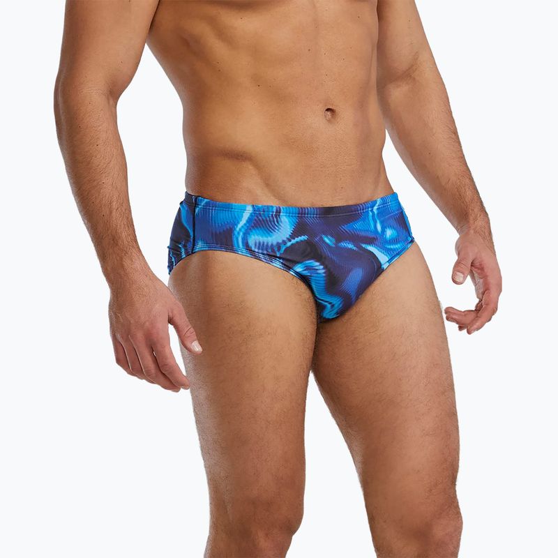 Slipuri de înot pentru bărbați TYR Durafast Elite Waveform Brief blue 3