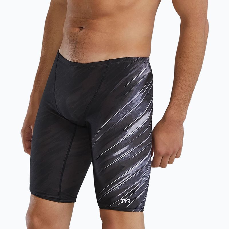 Pantaloni scurți de înot pentru bărbați Tyr Durafast Elite Cycloid titanium 3