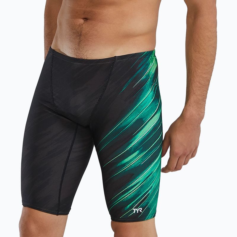 Pantaloni scurți de înot pentru bărbați Tyr Durafast Elite Cycloid green 3