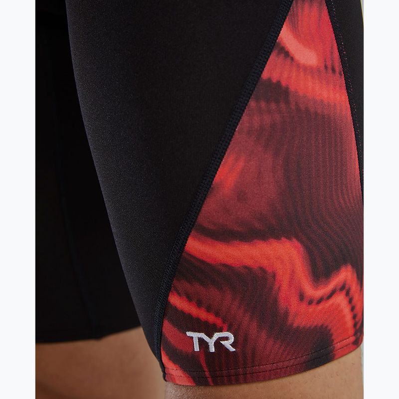 Jammer de înot pentru bărbați TYR Durafast Elite Waveform Blade Splice red 8