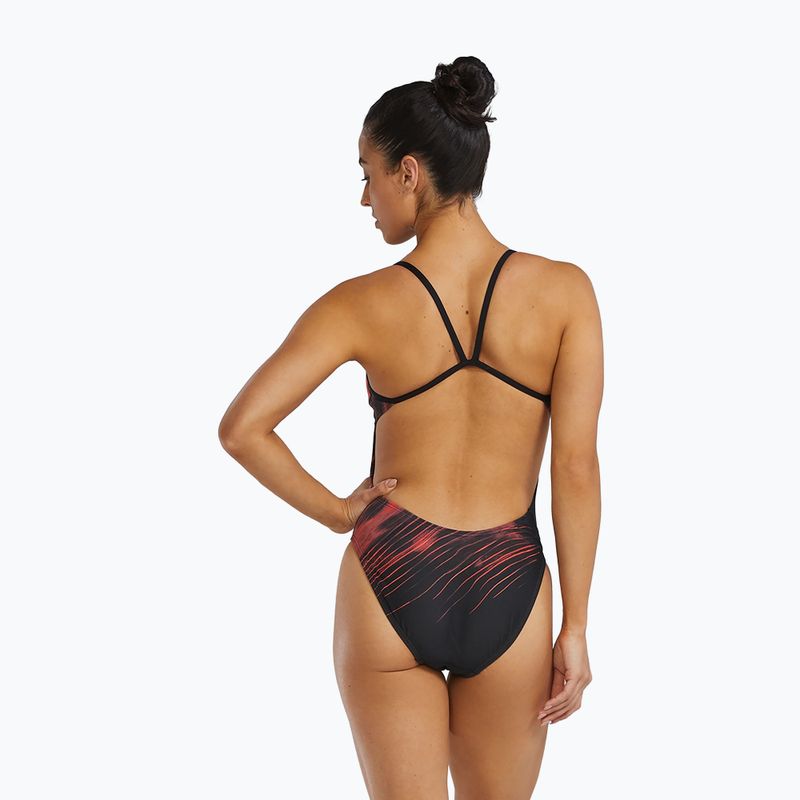Costum de baie întreg femei Tyr Durafast Elite Cycloid Diamondfit red 2