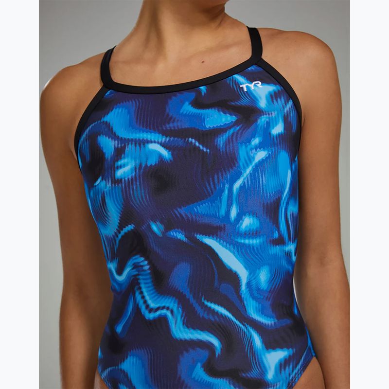 Costum de baie întreg pentru femei TYR Durafast Elite Waveform Diamondfit blue 8