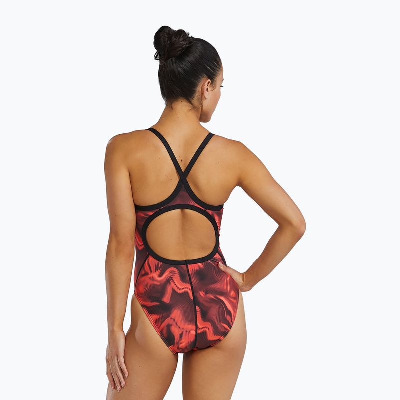 Costum de baie întreg damă Tyr Durafast Elite Waveform Diamondfit red 2