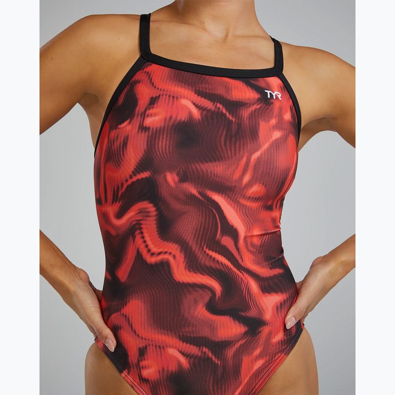 Costum de baie întreg damă Tyr Durafast Elite Waveform Diamondfit red 5