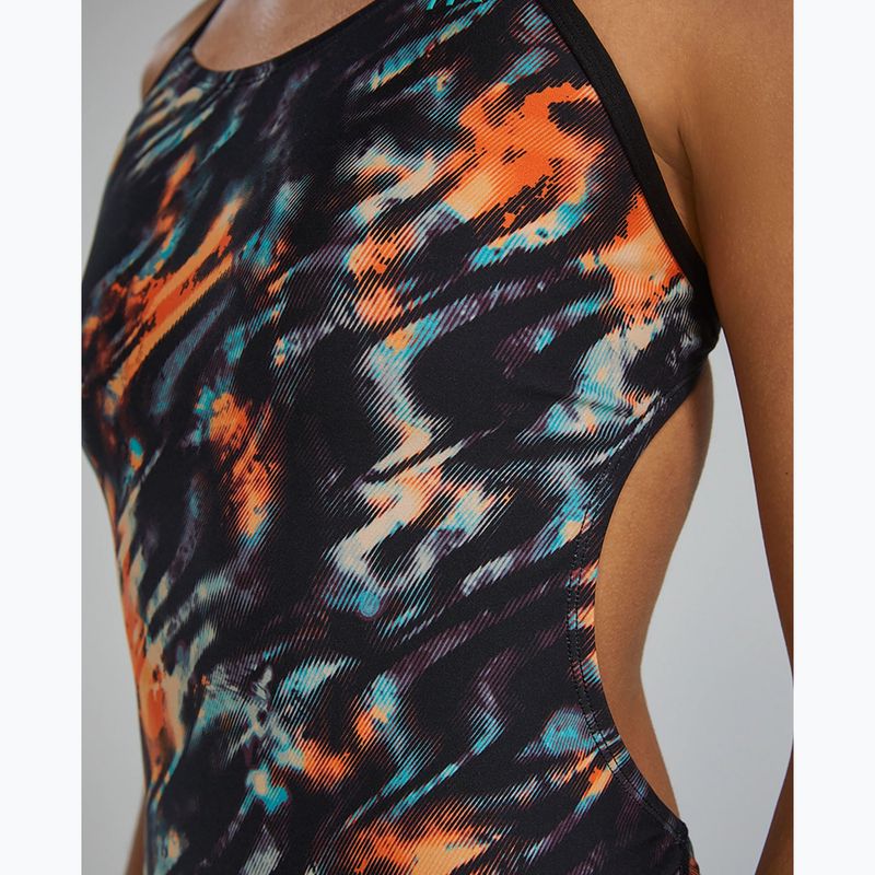 Costum de baie întreg pentru femei Tyr Durafast Elite Validus Cutoutfit orange/aqua/black 8