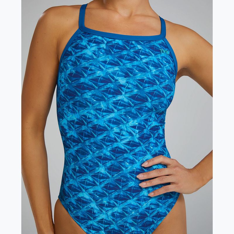 Costum de baie întreg pentru femei Tyr Durafast Elite Oceanid Diamondfit light blue/aqua 5