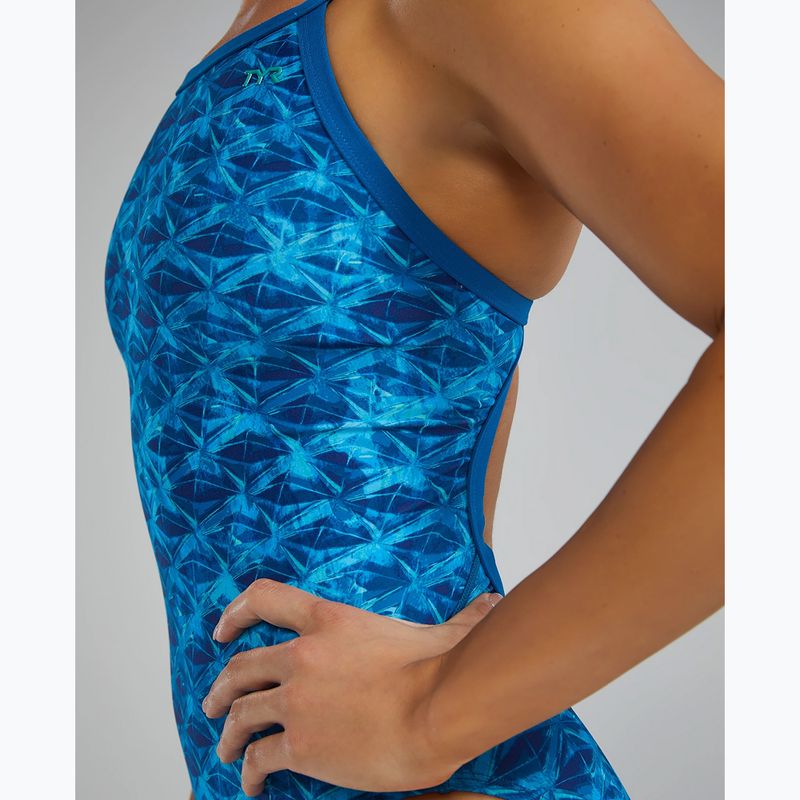 Costum de baie întreg pentru femei Tyr Durafast Elite Oceanid Diamondfit light blue/aqua 8