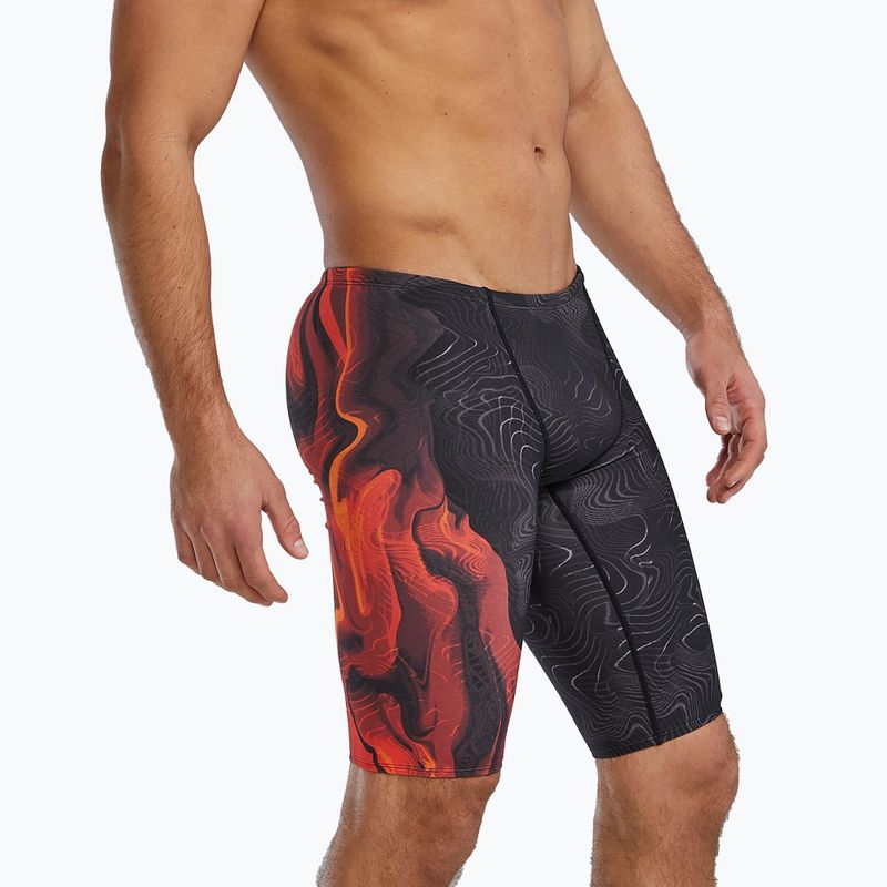 Pantaloni scurți de înot pentru bărbați Tyr Durafast Elite Firestorm metalic fire metallic fire 4