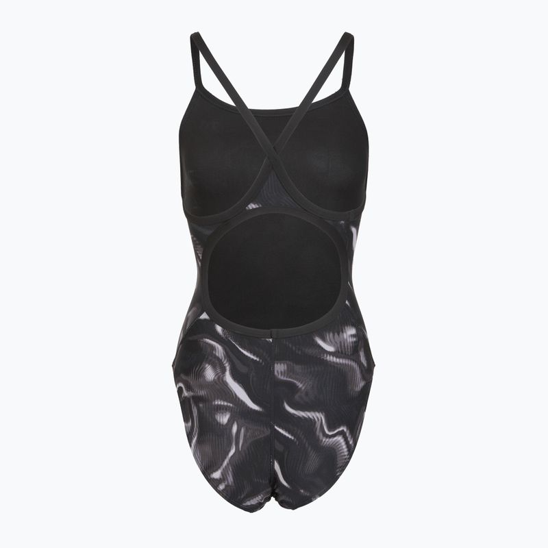 Costum de baie întreg pentru femei TYR Durafast Elite Waveform Diamondfit titanium 2