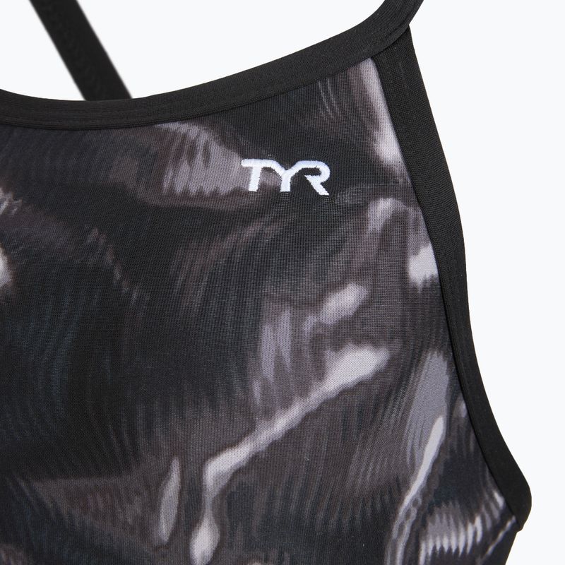 Costum de baie întreg pentru femei TYR Durafast Elite Waveform Diamondfit titanium 3