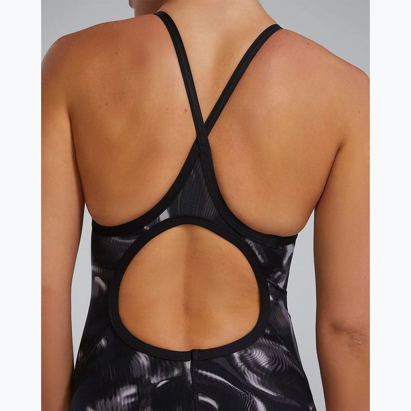 Costum de baie întreg pentru femei TYR Durafast Elite Waveform Diamondfit titanium 9