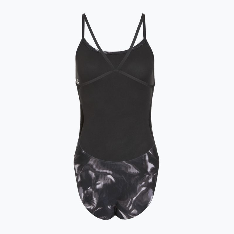 Costum de baie întreg pentru femei TYR Durafast Elite Waveform Cutoutfit titanium 2