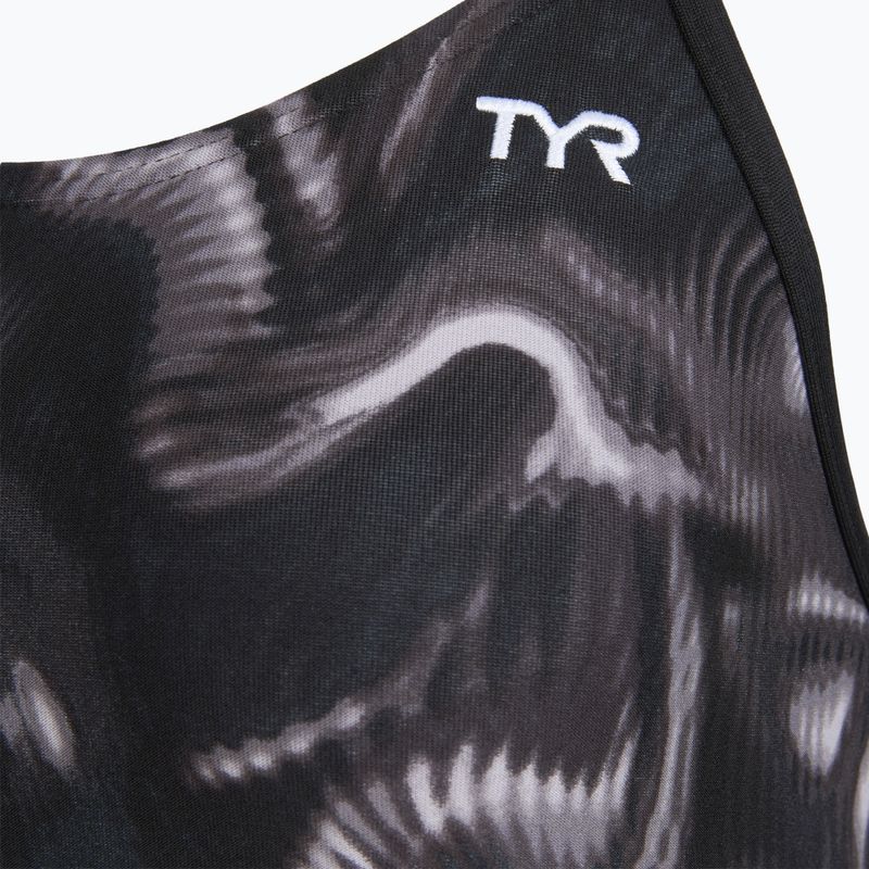 Costum de baie întreg pentru femei TYR Durafast Elite Waveform Cutoutfit titanium 3