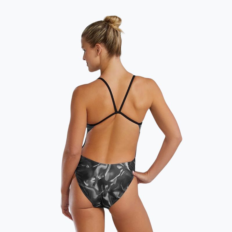 Costum de baie întreg pentru femei TYR Durafast Elite Waveform Cutoutfit titanium 5