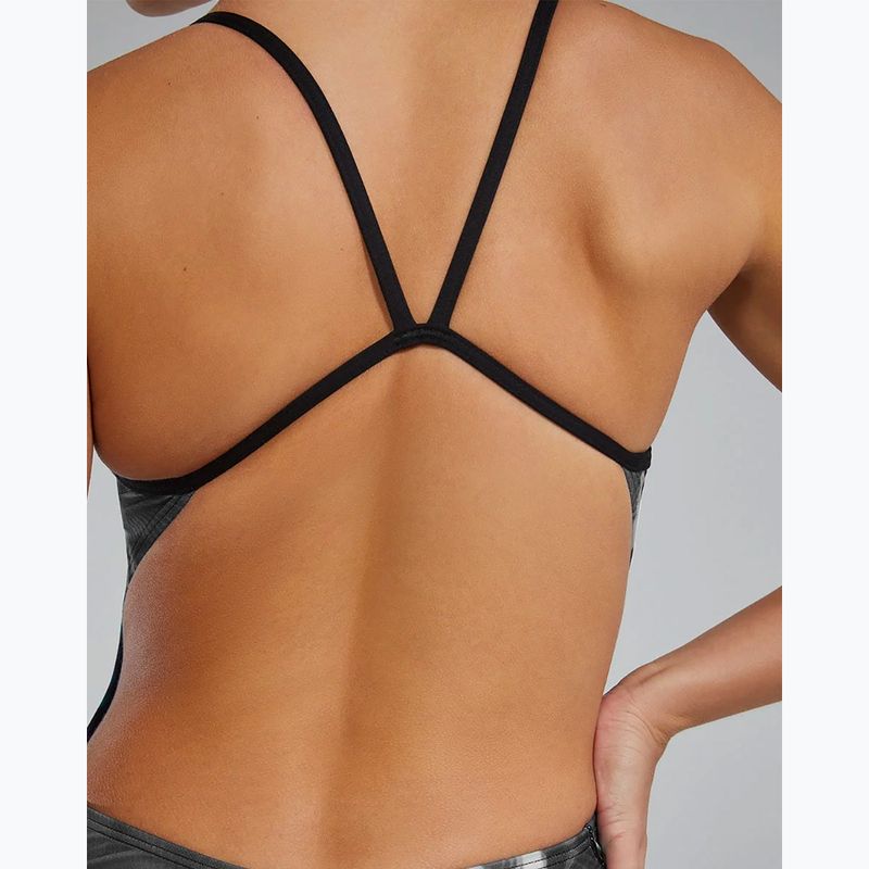 Costum de baie întreg pentru femei TYR Durafast Elite Waveform Cutoutfit titanium 11