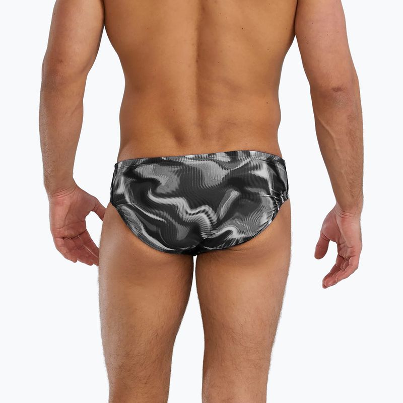 Slipuri de înot pentru bărbați TYR Durafast Elite Waveform Brief titanium 2
