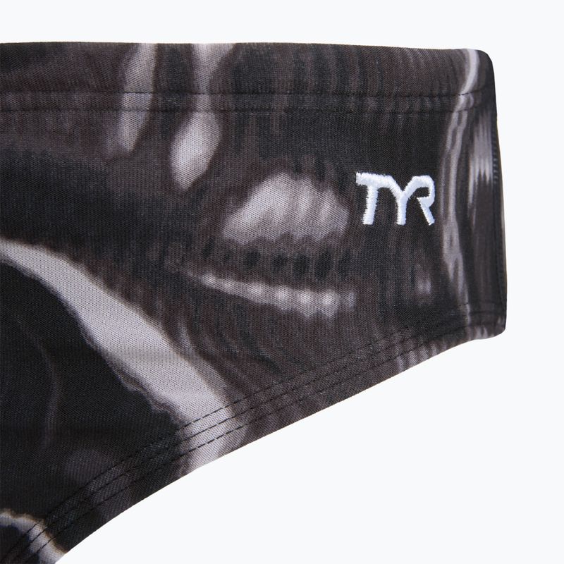 Slipuri de înot pentru bărbați TYR Durafast Elite Waveform Brief titanium 3