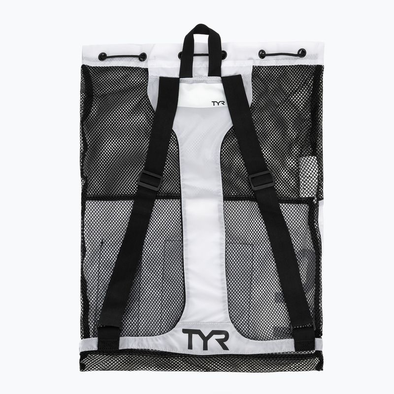 Sac de înot TYR Big Mesh Mummy Bag 40 l white 2