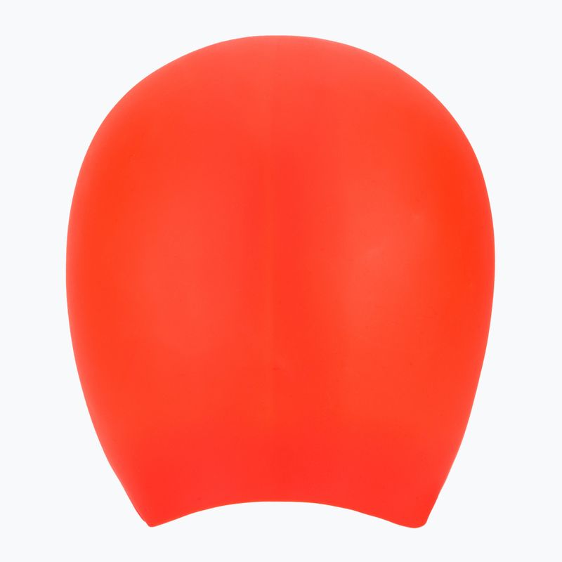 Cască de înot TYR Long Hair Wrinkle Free Silicone bright red 2