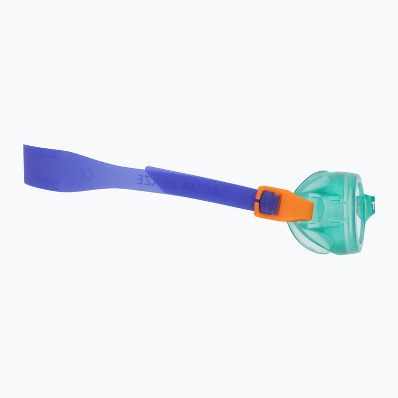 Ochelari de înot pentru copii TYR Aqua Blaze green/orange 3