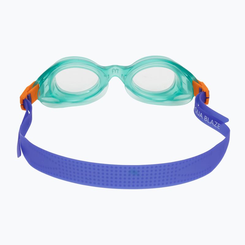 Ochelari de înot pentru copii TYR Aqua Blaze green/orange 4