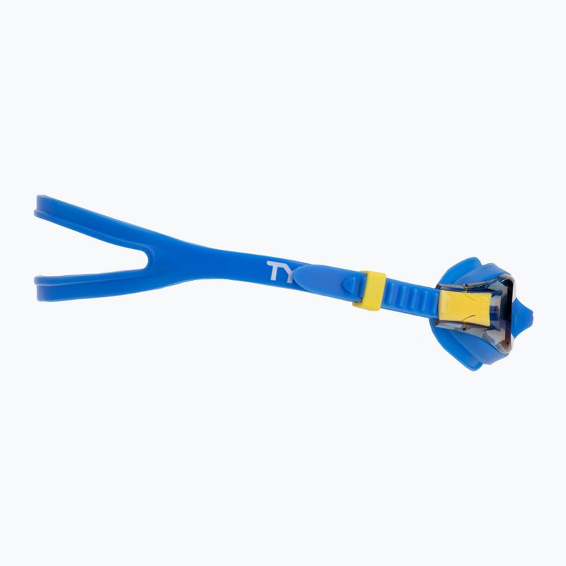 Ochelari de înot pentru copii TYR Swimple Metallized blue/yellow 3