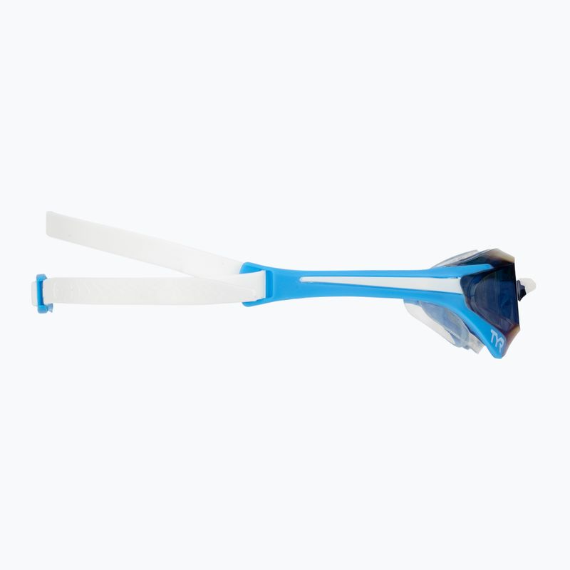 Ochelari de înot TYR Tracer-X Elite Racing Mirrored blue/white 3
