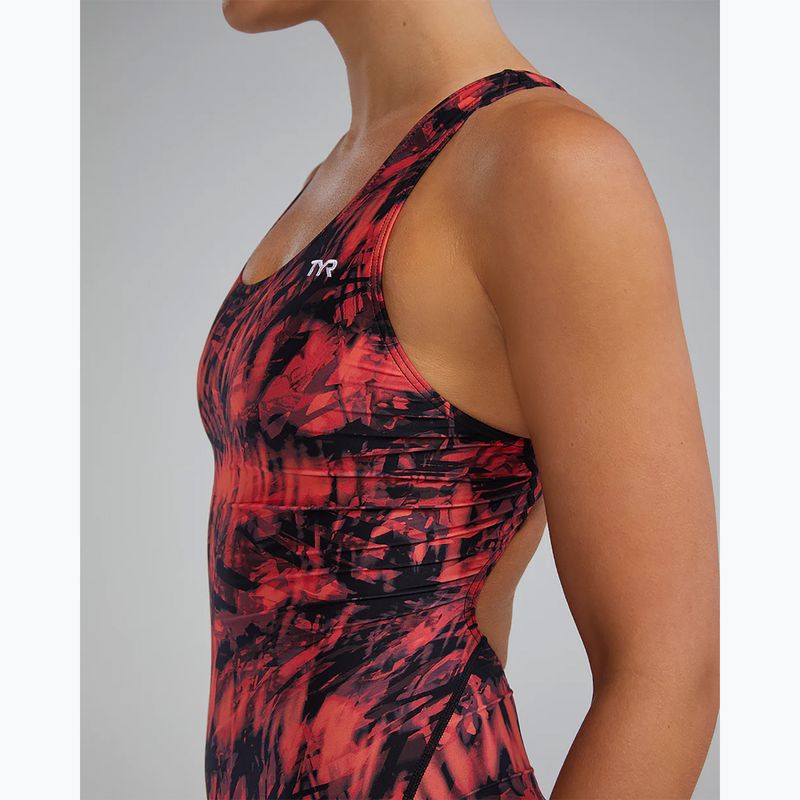 Costum de baie întreg pentru femei TYR Durafast Lite Seismo Maxfit red 8