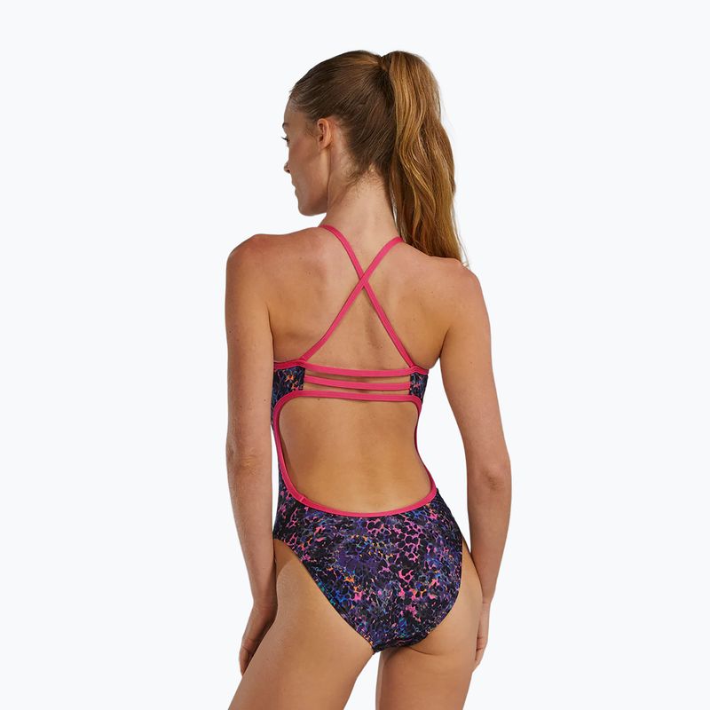 Costum de baie întreg pentru femei TYR Durafast Elite Trinityfit petunia stipple 2