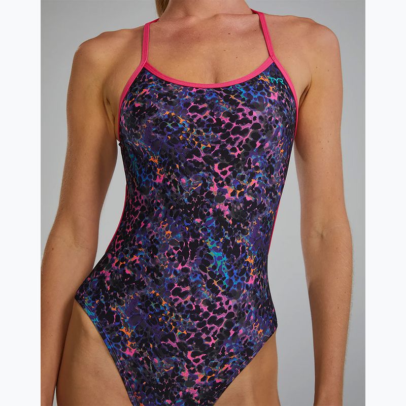 Costum de baie întreg pentru femei TYR Durafast Elite Trinityfit petunia stipple 5