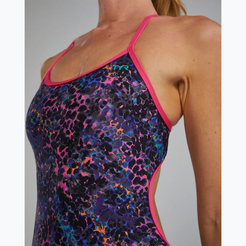 Costum de baie întreg pentru femei TYR Durafast Elite Trinityfit petunia stipple 7