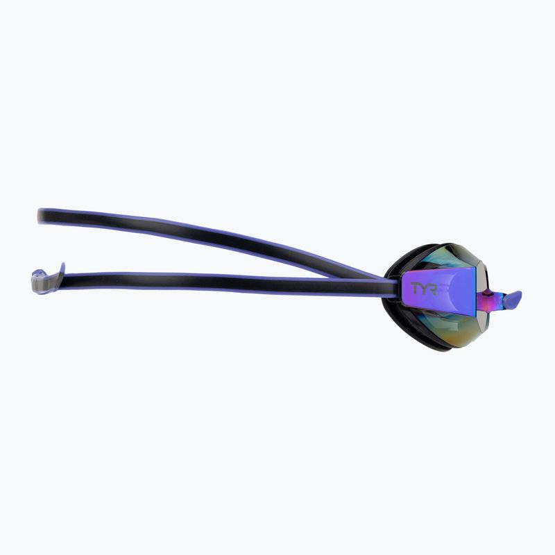 Ochelari de înot pentru femei TYR Blackops 140 Ev Racing Mirrored purple/green 3