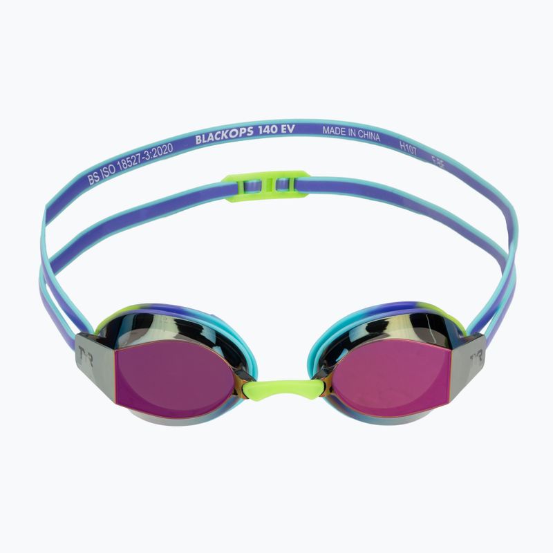 Ochelari de înot pentru copii TYR Blackops 140 Ev Racing Mirrored purple/multi 2